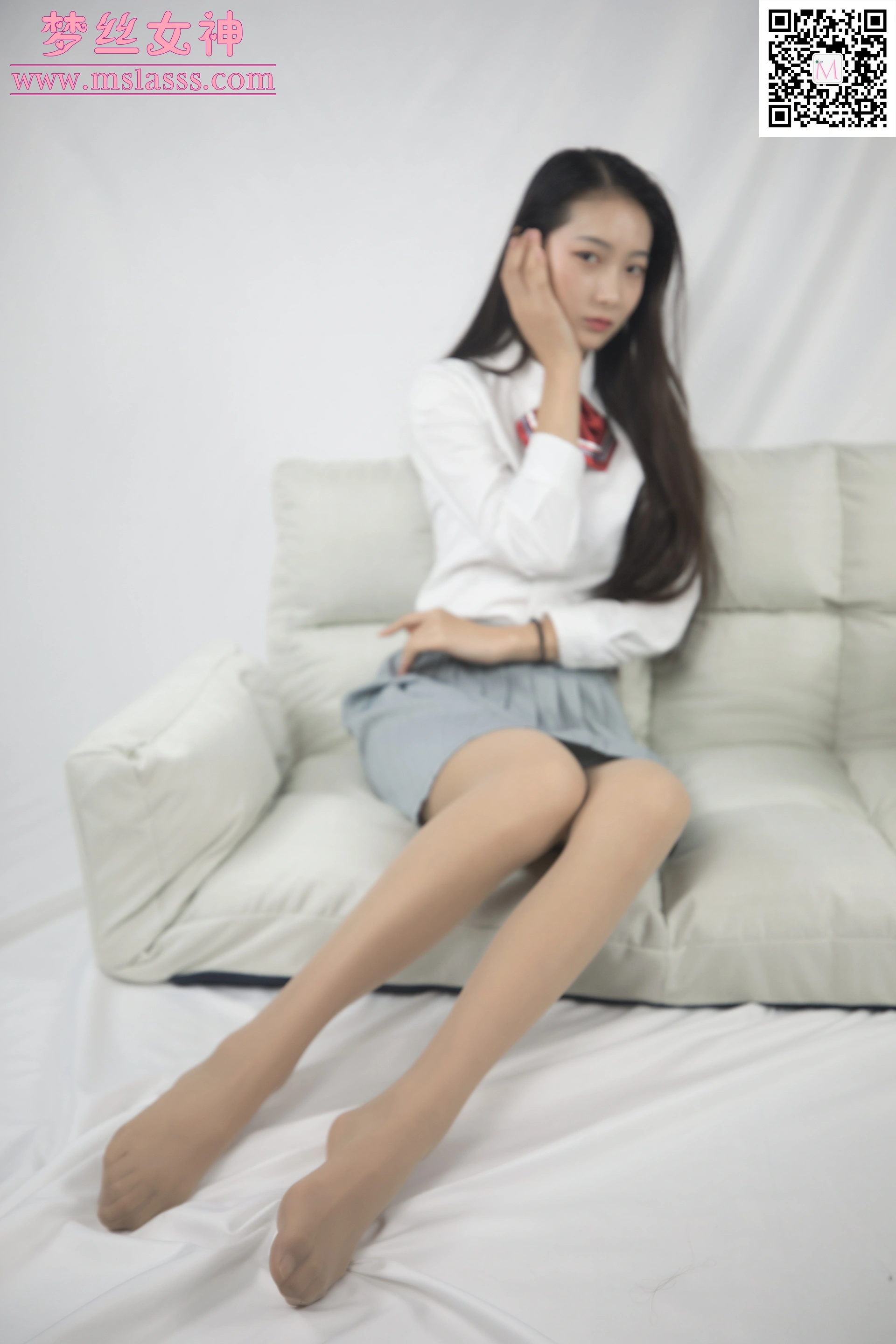 MSLASS梦丝女神 - 2020.01.22 NO.086 小迟 小JK的大长腿 3